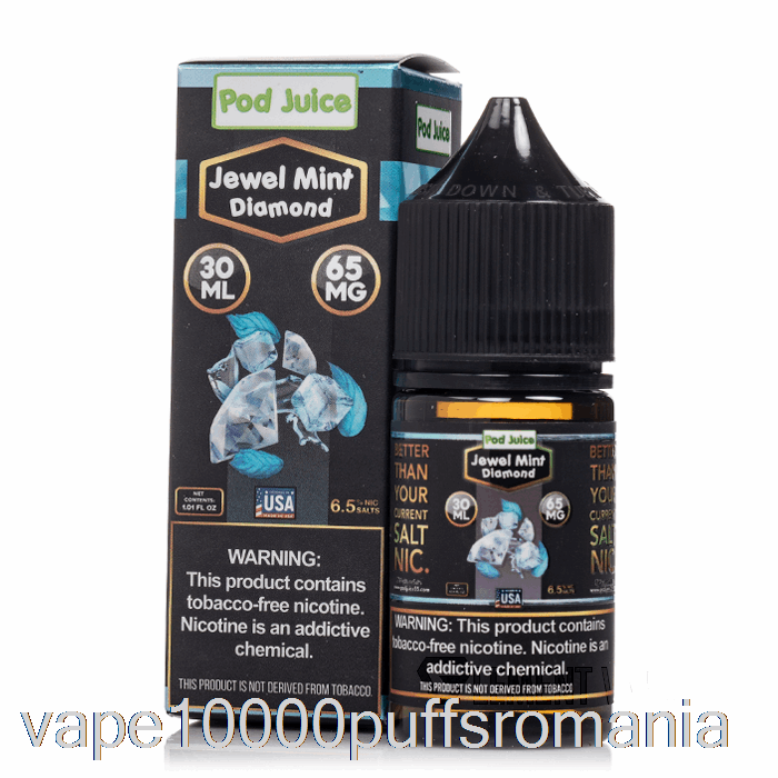 Vape Romania Jewel Mint Diamond - Serie Bold - Suc De Păstăi - 30ml 65mg